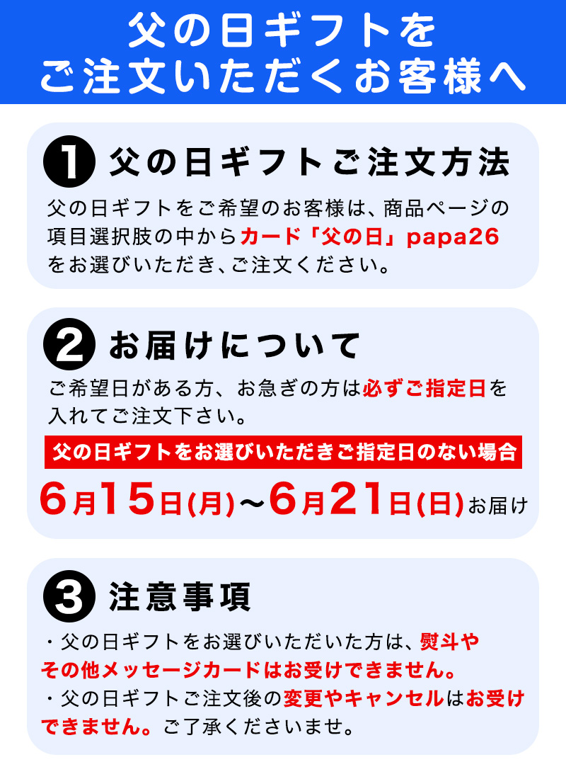 父の日ギフトについて