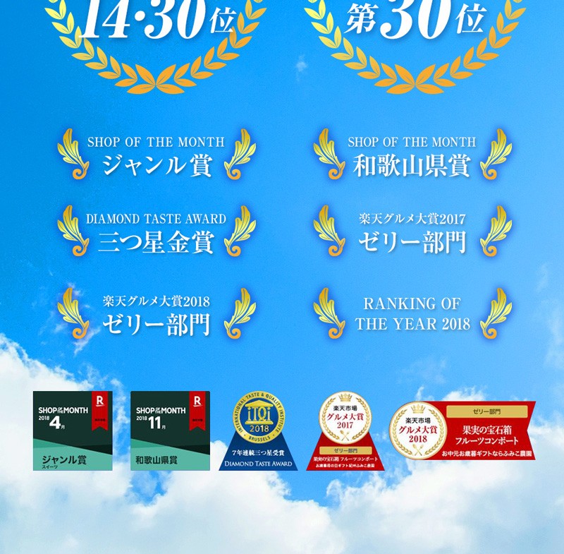 楽天ランキング受賞!