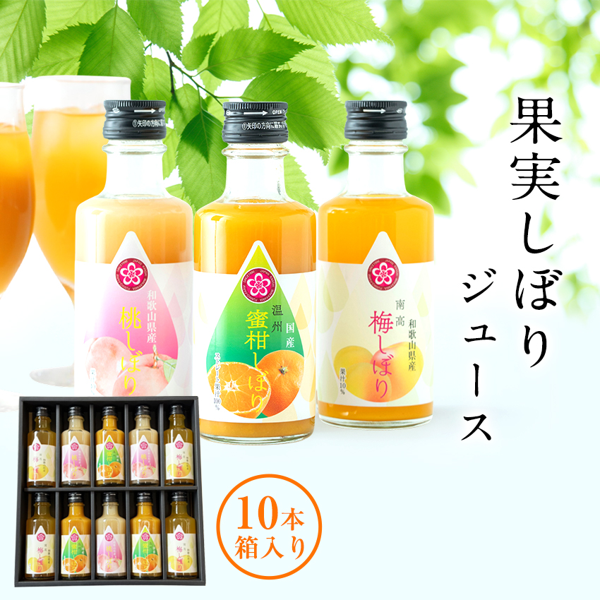 紀州果実しぼりジュース10本セット
