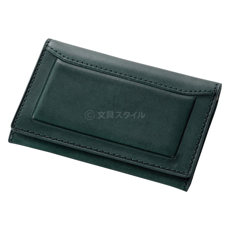 新品未使用レイメイ藤井 ロロマクラシック グリーン色 名刺入れ&ペンケースセット レイメイ藤井 本日Point5% Roroma 名刺入れ 本革 ロロマクラシック（笹