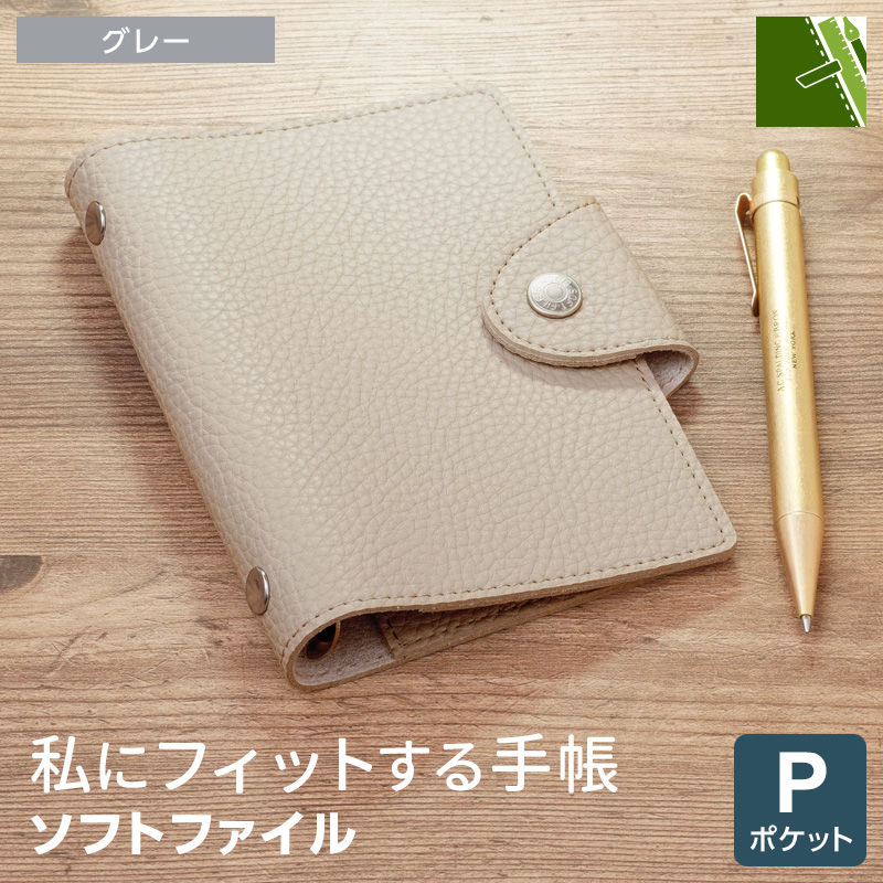 レイメイ藤井 システム手帳 ソフトファイル ミニ6穴 ポケット 合皮