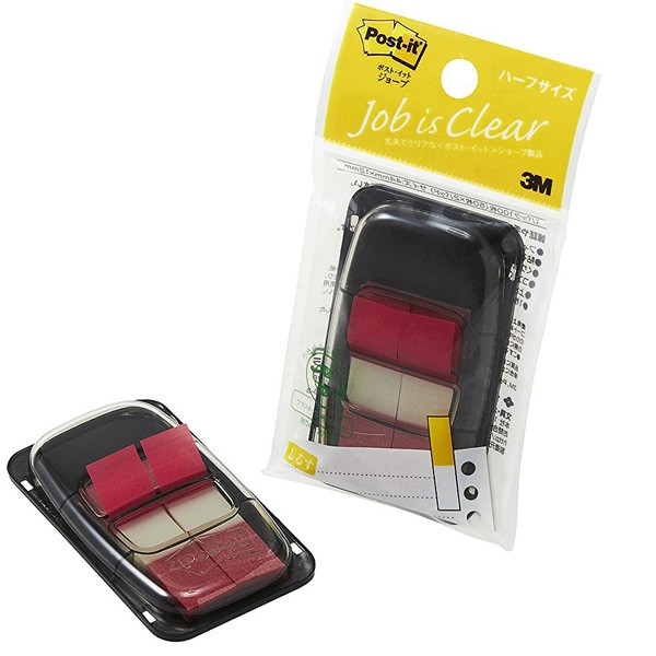 【未使用品】 オレンジ ポストイット ジョーブ製品 ハーフサイズ ケース入り テープ・マスキングテープ