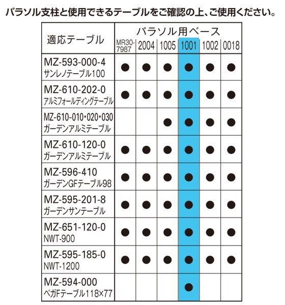 お取寄 パラソルベース 1001 穴径φ２５.４〜４２mm 傘立て パラソル