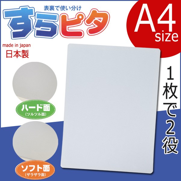 裏表で使い分け！下敷き A4 すらピタ 《 ハード面・ソフト面 》 書き方
