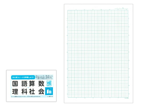 ショウワノート 学習帳 ジャポニカセクション A4 5mm方眼罫 リーダー罫