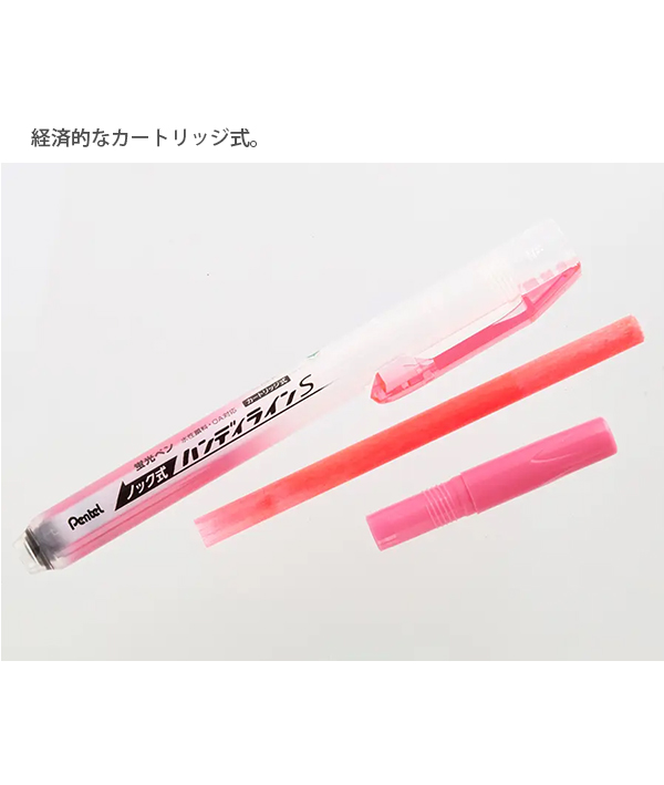 ぺんてる 蛍光ペン ノック式ハンディラインS 5色セット SXNS15-5