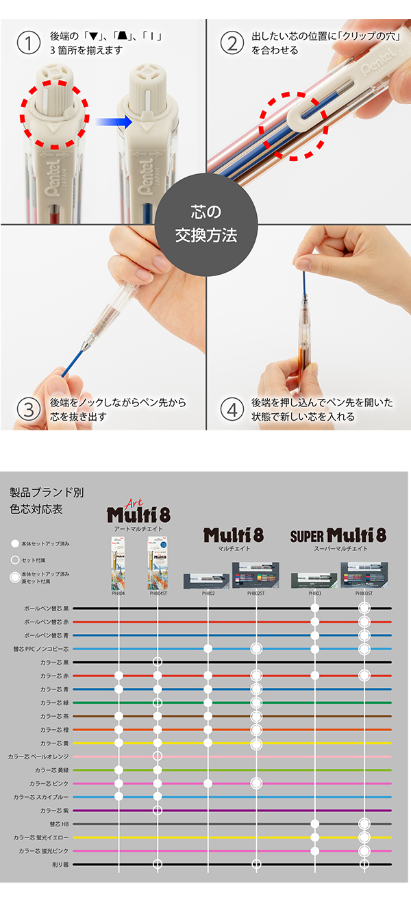 ぺんてる Art Multi8 アートマルチ8 スケッチブックプレゼント