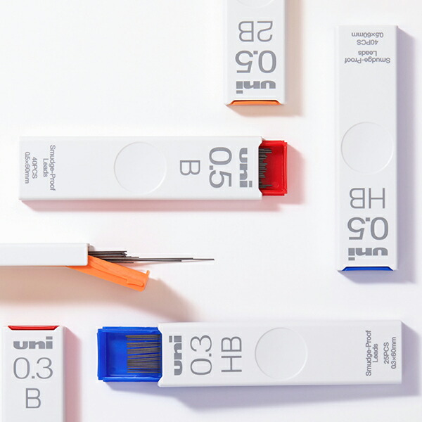 三菱鉛筆 シャープ替芯 0.5mm B 40本入り 芯密着でこすれに強い UL-S