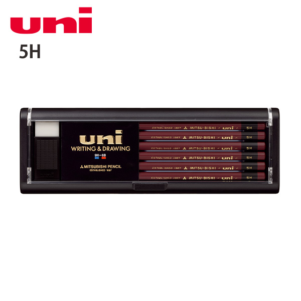 三菱鉛筆 uni ユニ ダース 12本入り ケース付き デッサン 鉛筆画