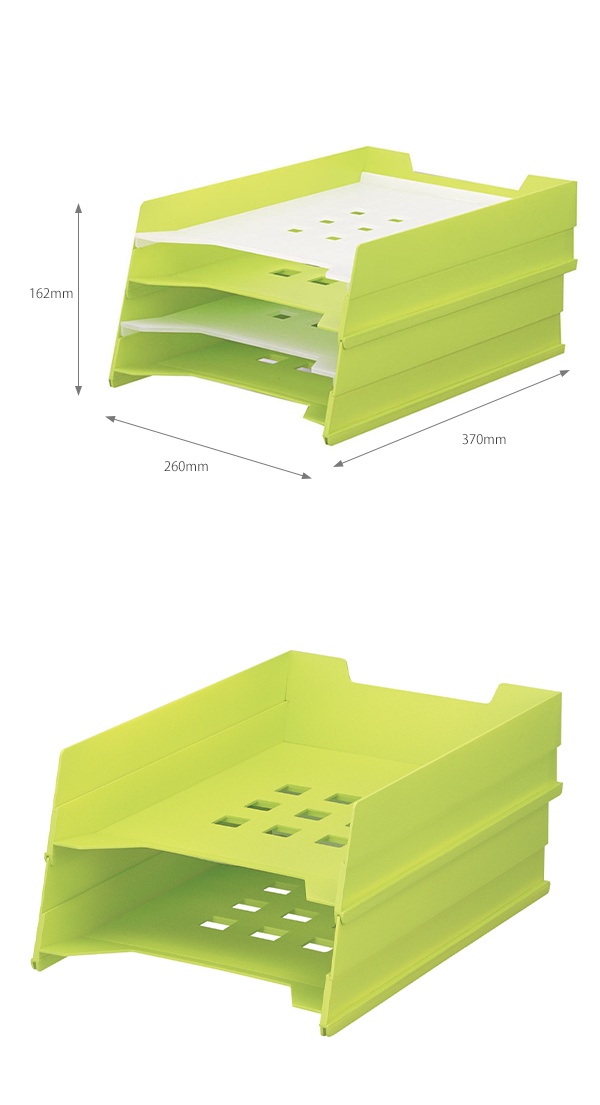 LIHIT LAB リヒトラブ マルチレタートレー A-7300 -1 乳白 / -6 黄緑