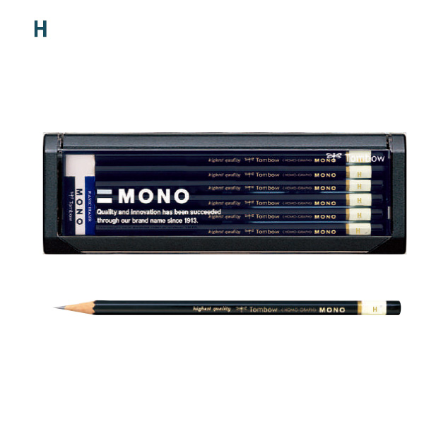トンボ鉛筆 MONO モノ 高級鉛筆 六角軸 H / 2H / 4H /  F / HB / B /...