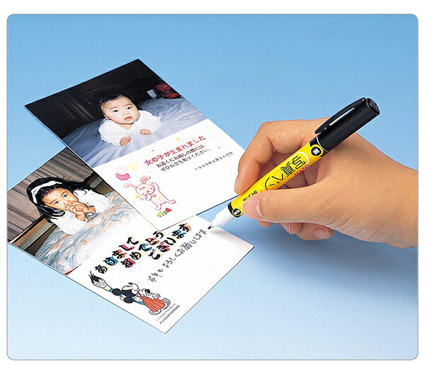 サクラクレパス 油性ツインマーカー 写真ペン 黒 写真に書けるペン YKH
