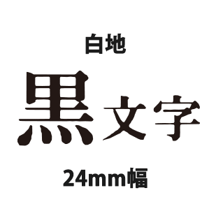 キングジム テプラテープ PRO 24mm×8ｍ SS24 白地黒字/白地赤字/白地青