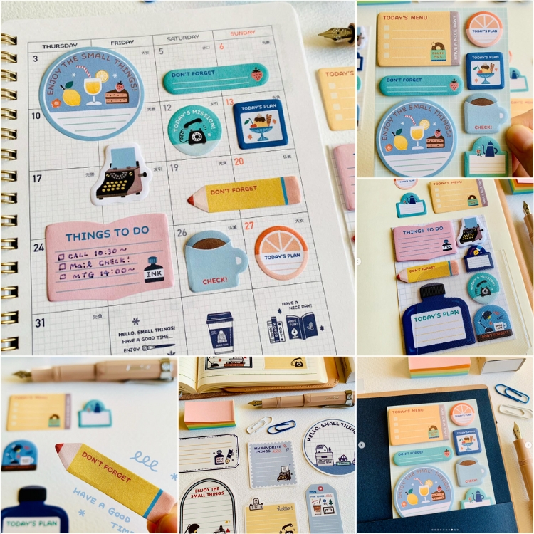 パピアプラッツ eric ミニ付箋 mini sticky note 手帳デコ メモ