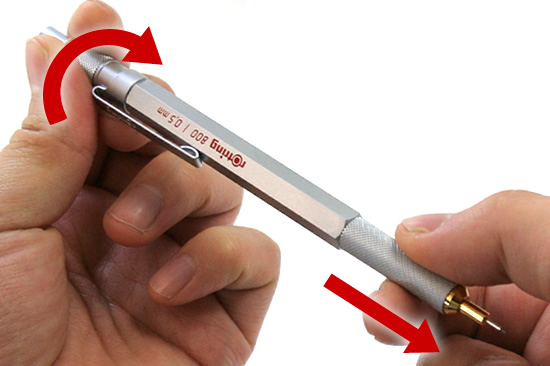 ロットリング シャープペン 高級 ブランド 800シリーズ0.5mm