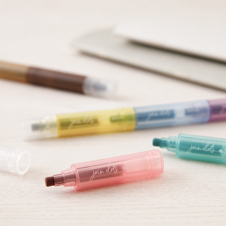 MIDORI（ミドリ） 連結ペン ジョインドッツ 3色 丸型 ドット : 文房具