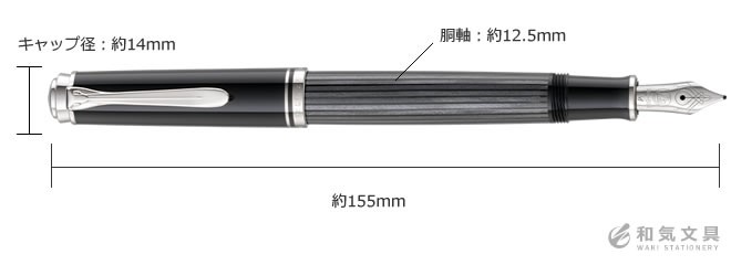 名入れ 無料 ペリカン Pelikan スーベレーンM405 ブラックストライプ 万年筆 あすつく対応 :pelikan-0003:文房具の和気文具  - 通販 - Yahoo!ショッピング