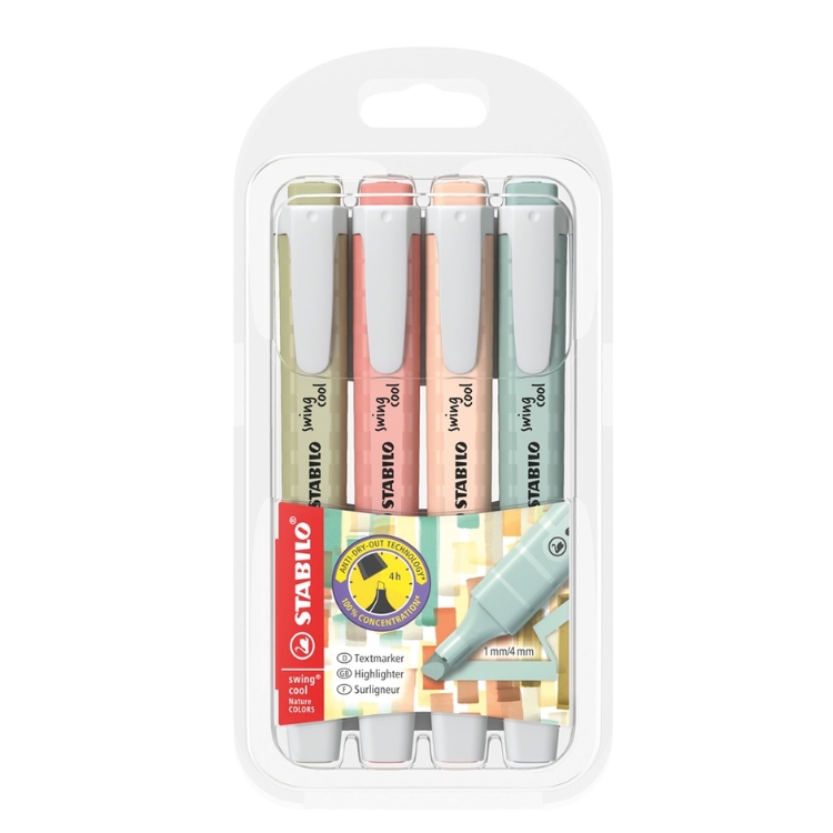 STABILO（スタビロ） スイングクール ネイチャーカラー 4色セット あす