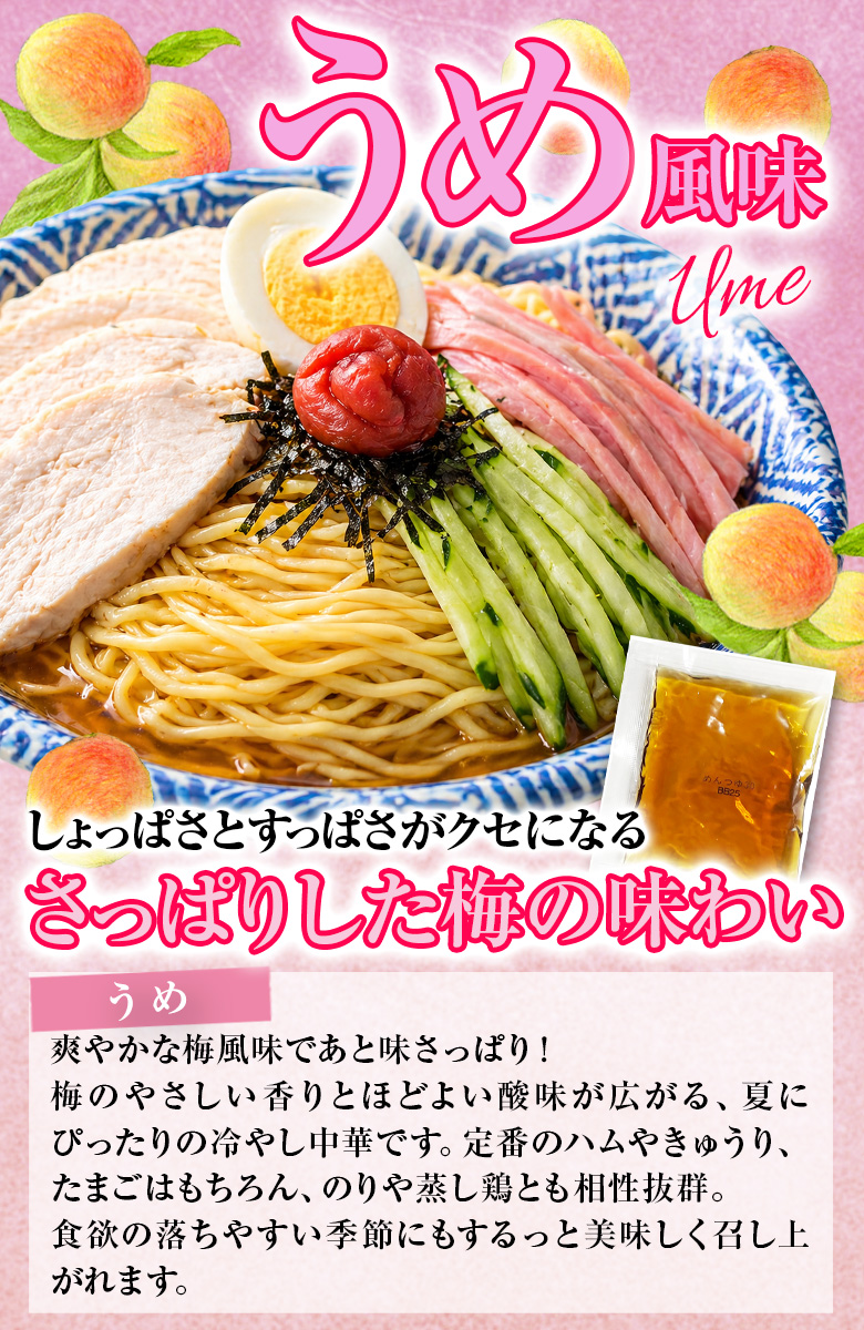 冷やし中華 【4種から選べる 北海道「金の冷やし中華」.中華麺6食.セット シークワーサー/レモン/うめ/りんご 】 食品 北海道産小麦使用【DS04】 | ブランド登録なし | 09