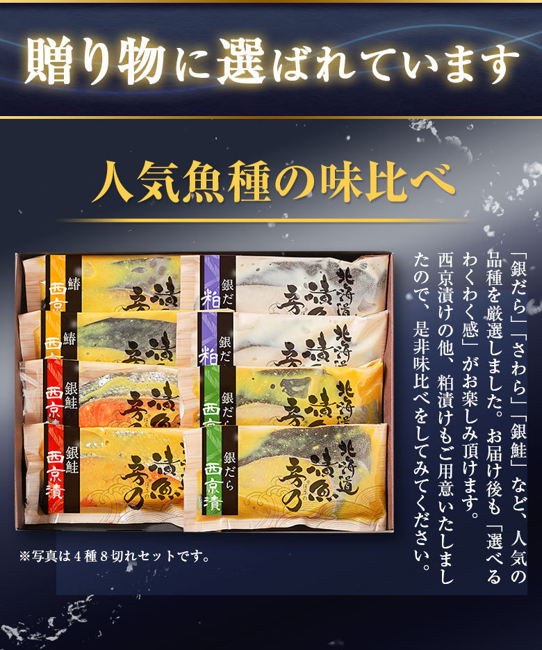 お歳暮 ギフト 西京漬け 西京焼き【北海道 .漬魚 5品.セット】海鮮