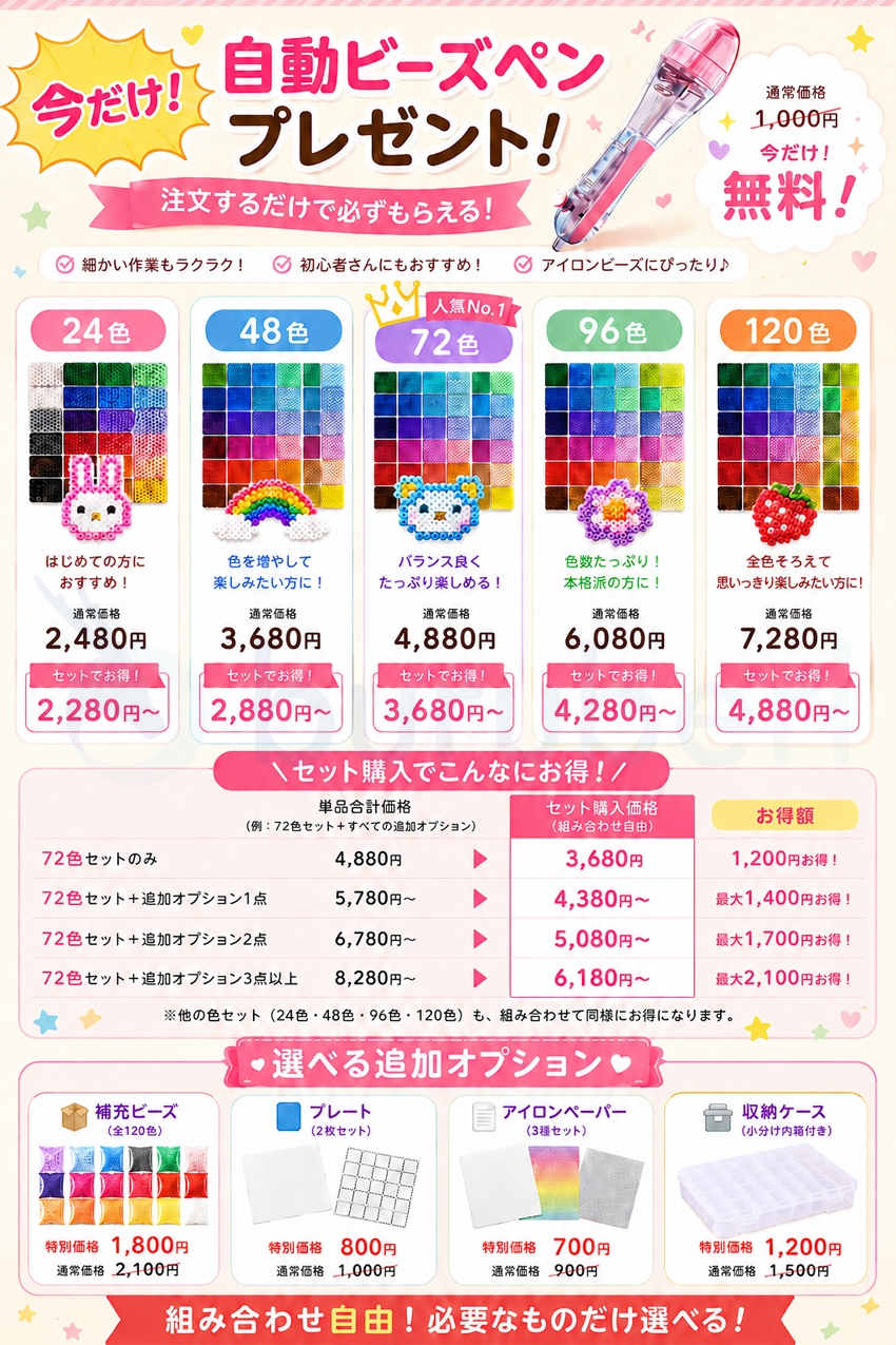 アイロンビーズセット アイロンビーズ ビーズ