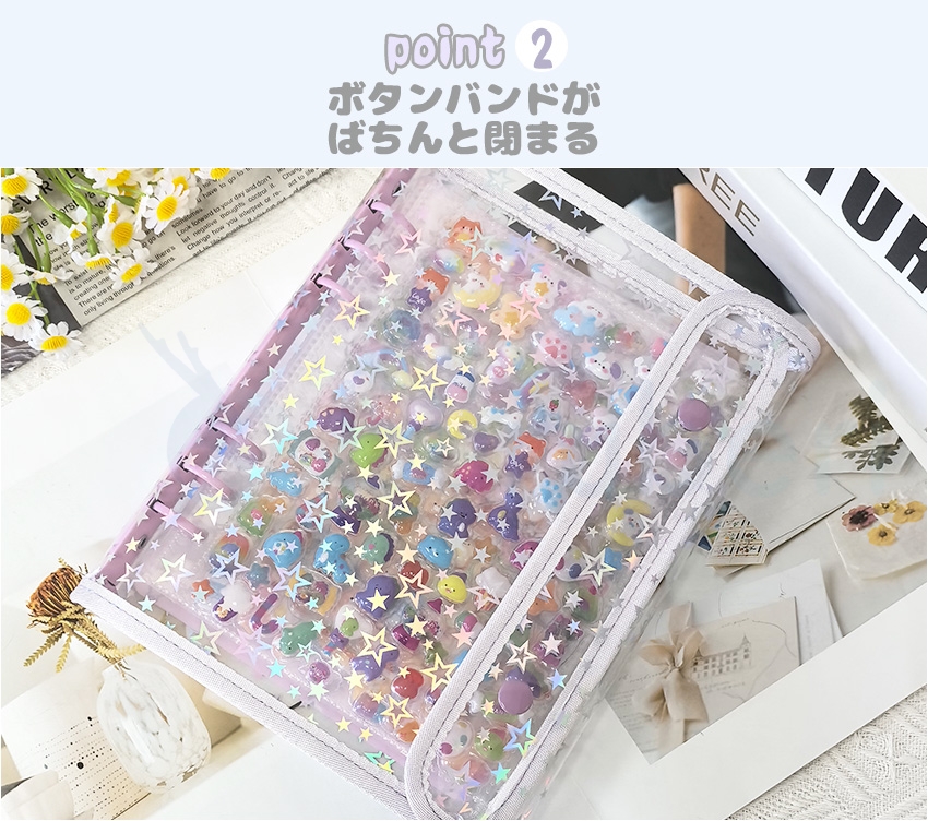 ついに出たA5サイズ！】 シール帳 バインダー シール帳カバー PVC