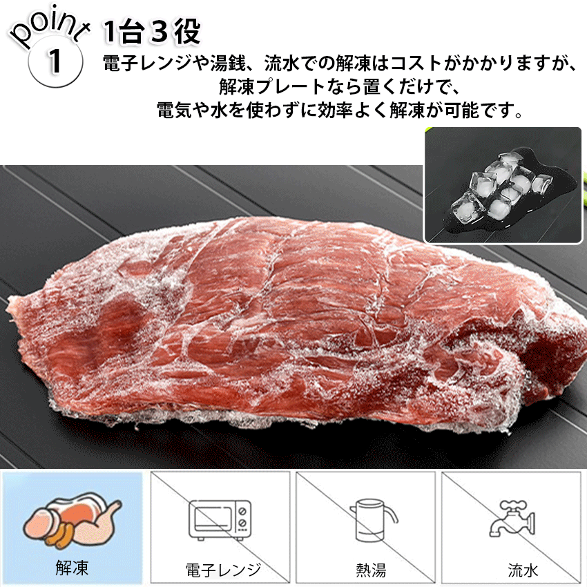 解凍プレート まな板 急速 解凍 冷凍 肉
