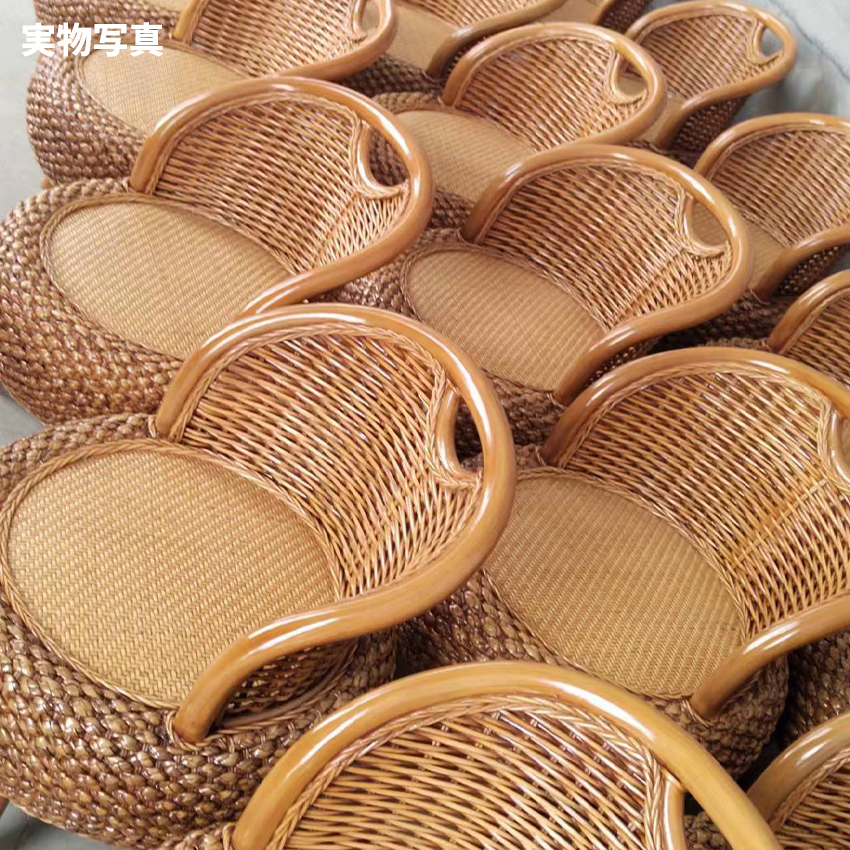 回転椅子 藤椅子 ラタン 木 椅子 ラタンチェア 木椅子 籐編みチェ