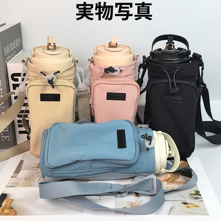ストロー付きセラミックタンブラー水筒の実物写真1