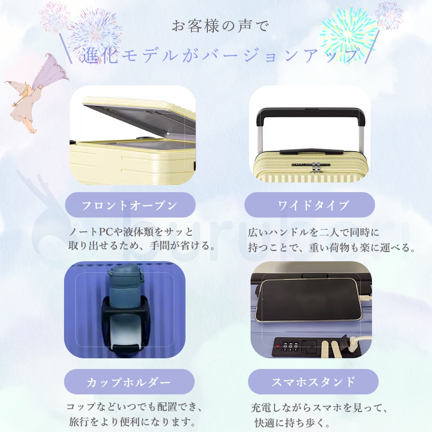 乗れるキャリーケースの商品詳細2