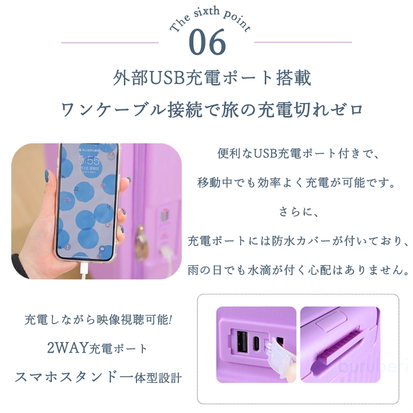 値下げ2-9　着脱式タイヤ　SSサイズ　フロントオープン　USB　カップホルダー スーツケース フロントオープン 片開き キャリーケース ストッパー USB