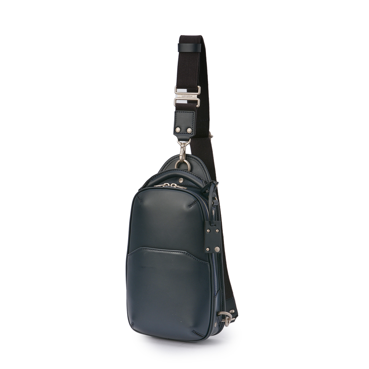 HERGOPOCH ネイビーレザーボディバックMade in Japan HERGOPOCH（エルゴポック） No.06 ワキシングレザー ボディバッグ ワン