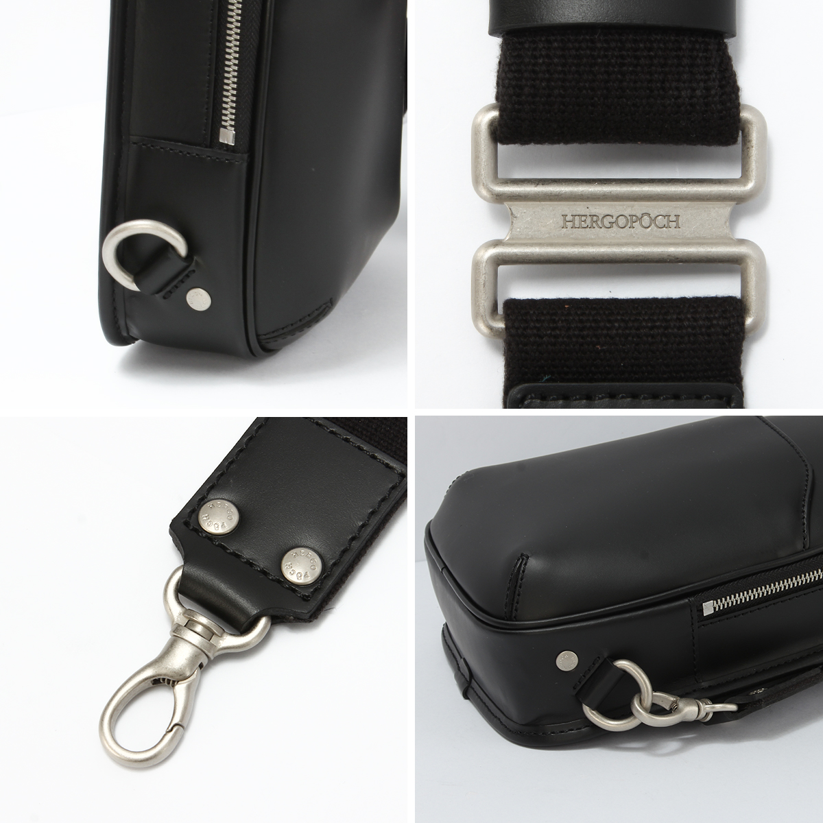 HERGOPOCH（エルゴポック） No.06 ワキシングレザー ボディバッグ ワン