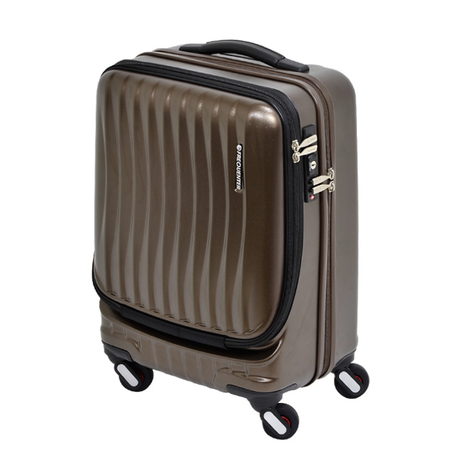 フリクエンター スーツケース 機内持ち込み Sサイズ SSサイズ 34L 軽量 静音 フロントオープン ストッパー クラム