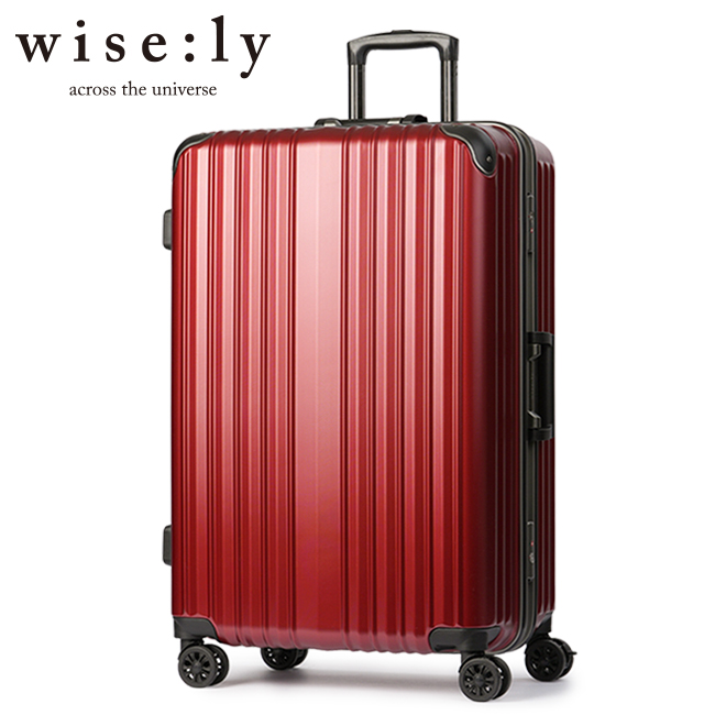 ワイズリー スーツケース Lサイズ 91L 軽量 大型 大容量 無料受託手荷物 フレームタイプ キャ...