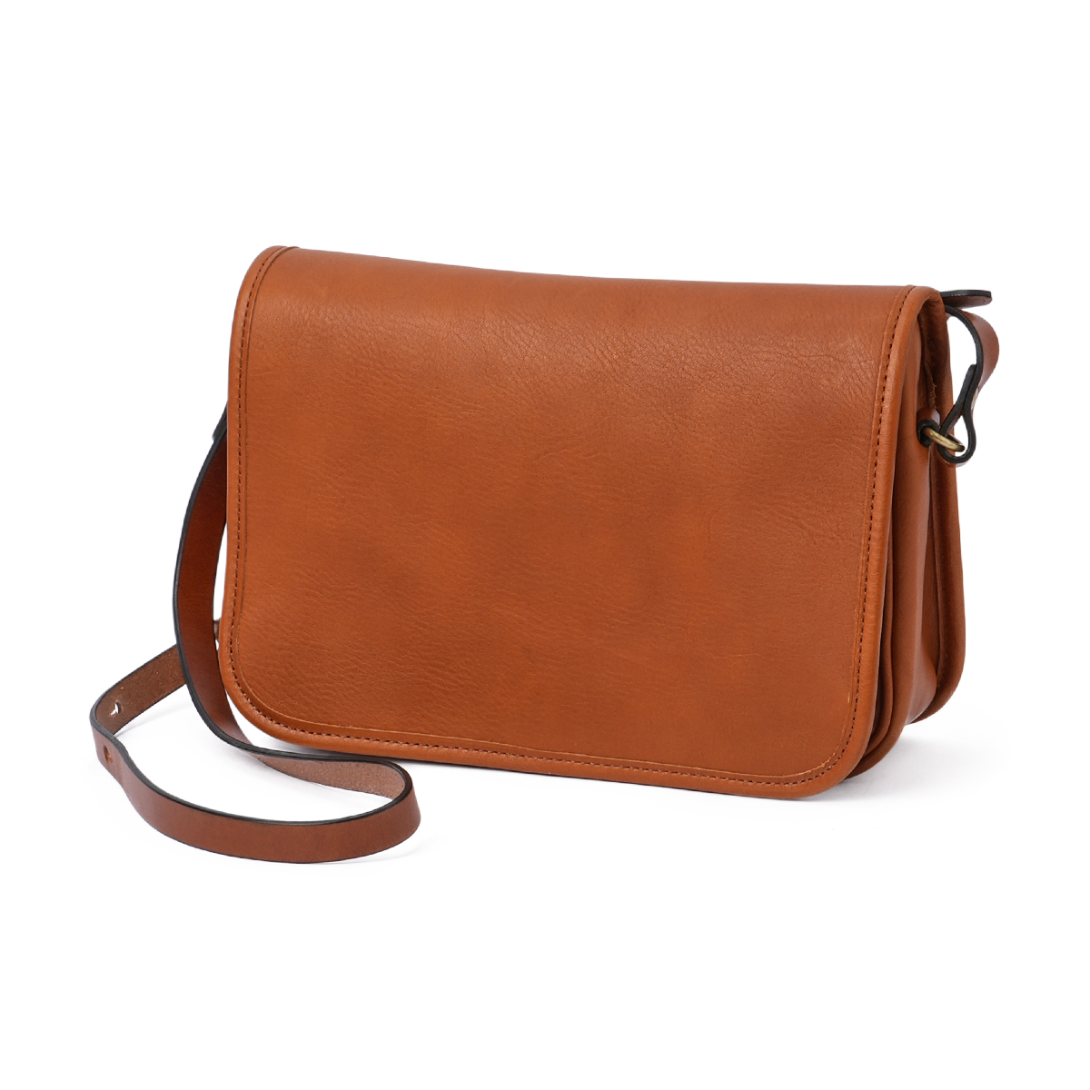 SLOW スロウ　ショルダーバッグ　フラップウエスバック　茨木レザー SLOW ショルダーバッグ スロウ / shrink-flap shoulder