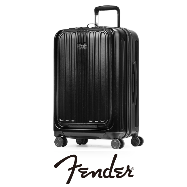 フェンダー スーツケース Mサイズ 53L/60L 軽量 拡張 中型 フロントオープン 静音キャスター ストッパー USBポート Fender 950-4501｜business-bugs｜02