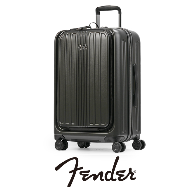 フェンダー スーツケース Mサイズ 53L/60L 軽量 拡張 中型 フロントオープン 静音キャスター ストッパー USBポート Fender 950-4501｜business-bugs｜05