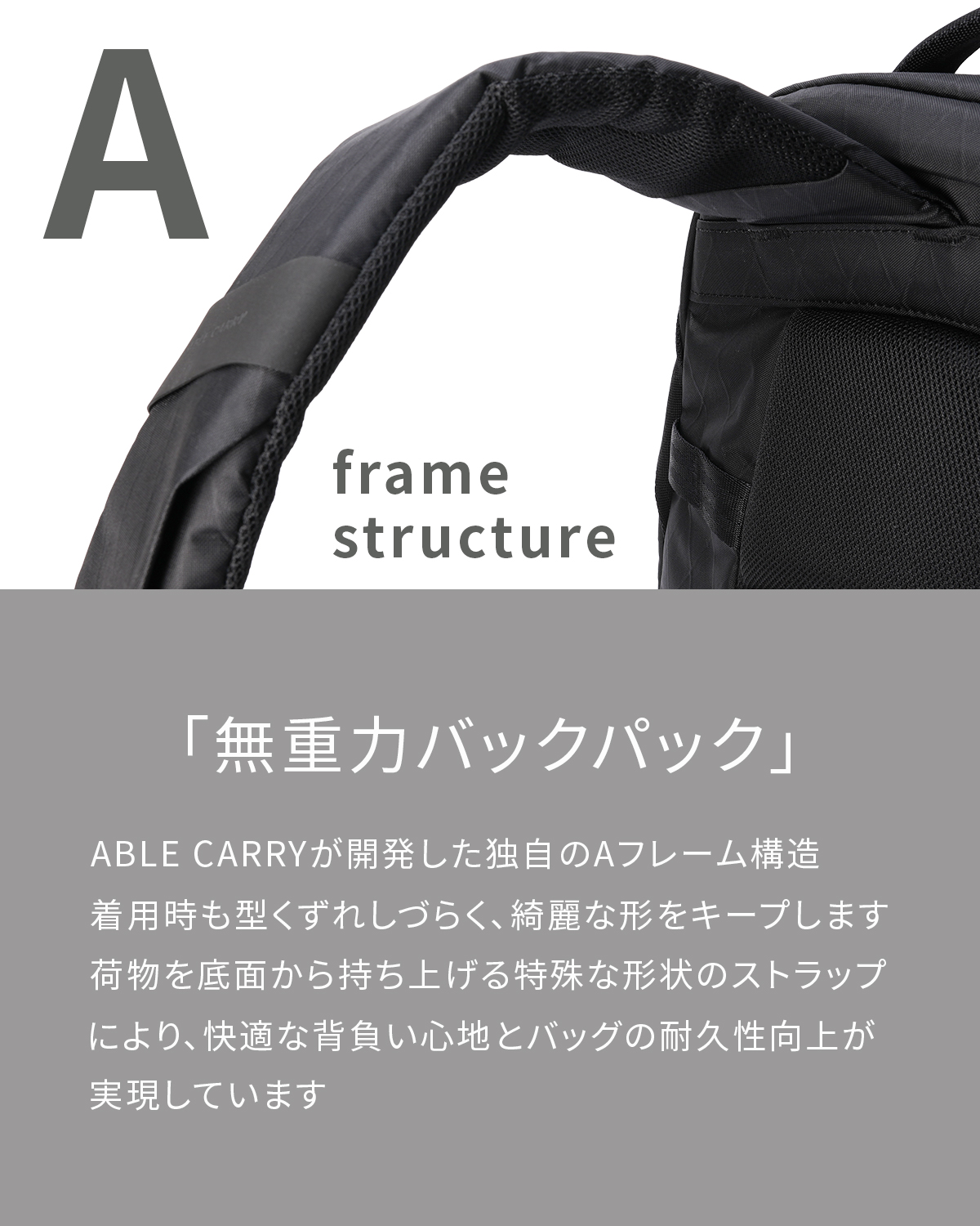 エイブルキャリー デイリープラス リュック バックパック 21L メンズ