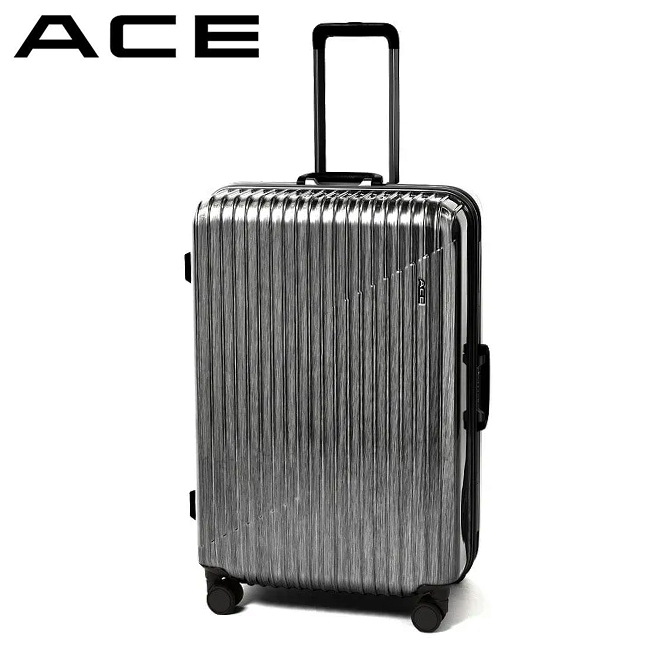 エース スーツケース Lサイズ 83L 大型 大容量 軽量 フレームタイプ キャスターストッパー キャリーケース クレスタ2F ACE 05108｜business-bugs｜02