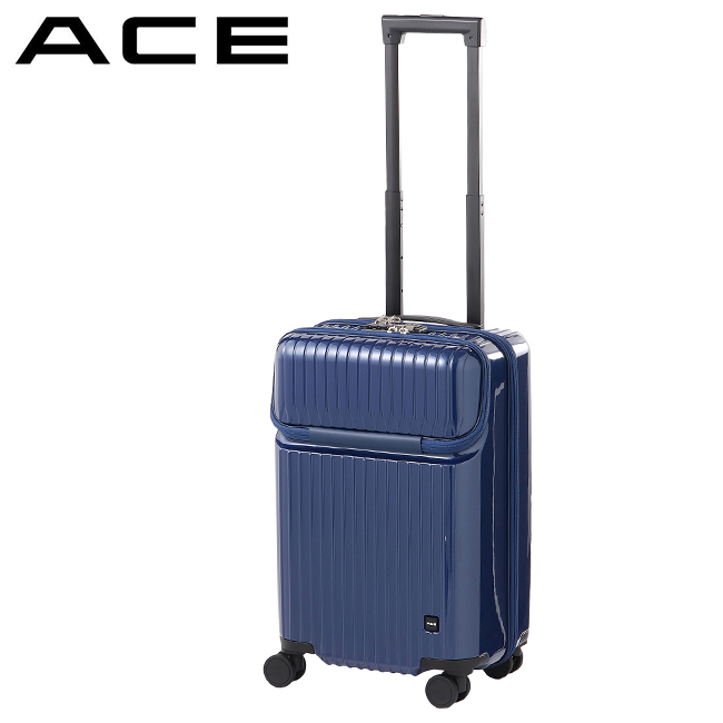 エース スーツケース 機内持ち込み Sサイズ SS 34L トップオープン フロントオープン 上開き 前開き ストッパー付き ACE 06536  キャリーケース キャリーバッグ