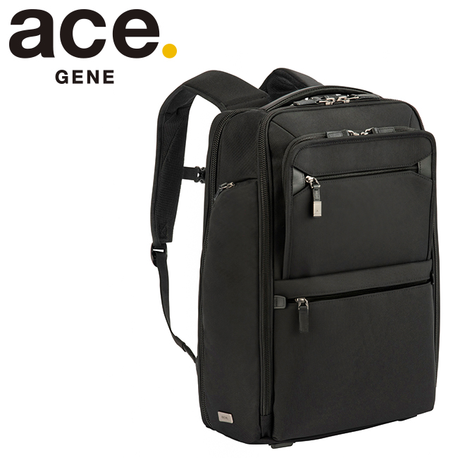 美品✨ace GENE エースジーン　EVL-2.5 ビジネスリュック　ブラック エース ace. 【日本正規品】 エースジーン リュック メンズ ace