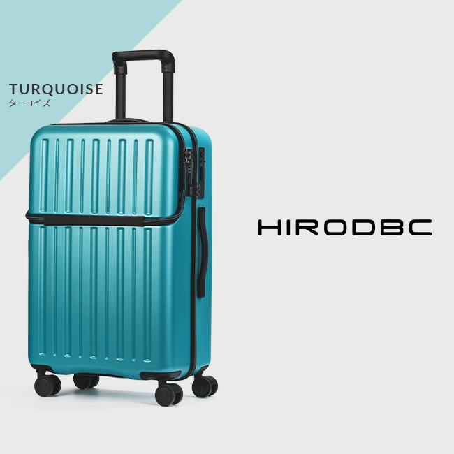 スーツケース Mサイズ 60L トップオープン フロントオープン