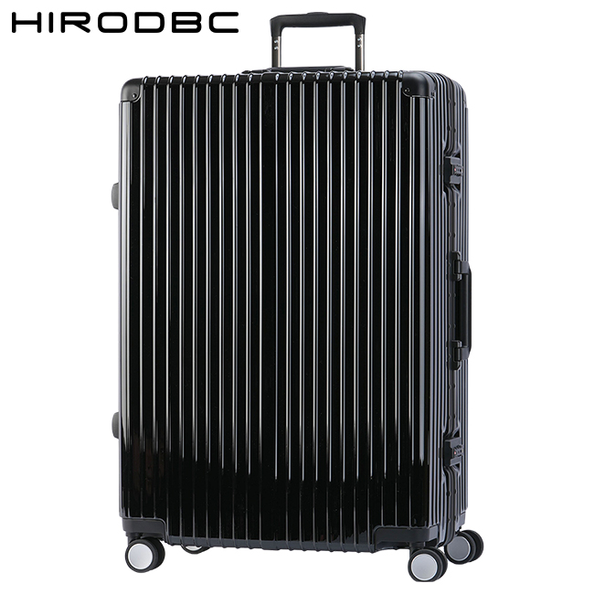 スーツケース Lサイズ LL 90L 受託無料 158cm以内 大型 大容量 軽量 丈夫 アルミフレーム シルバー DBCラゲージ HIRODBC ADL-G28｜business-bugs｜03