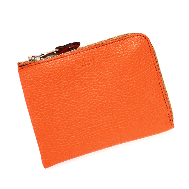 AGILITY（アジリティ） 財布 二つ折り財布 本革 L字ファスナー 薄い