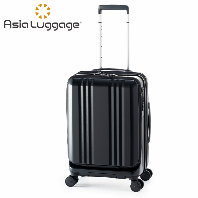 買い限定 アジアラゲージ スーツケース 機内持ち込み Sサイズ 37L/44L 軽量 拡張 小型 フロントオープン ストッパー デカかるEdge ALI-077-18FW