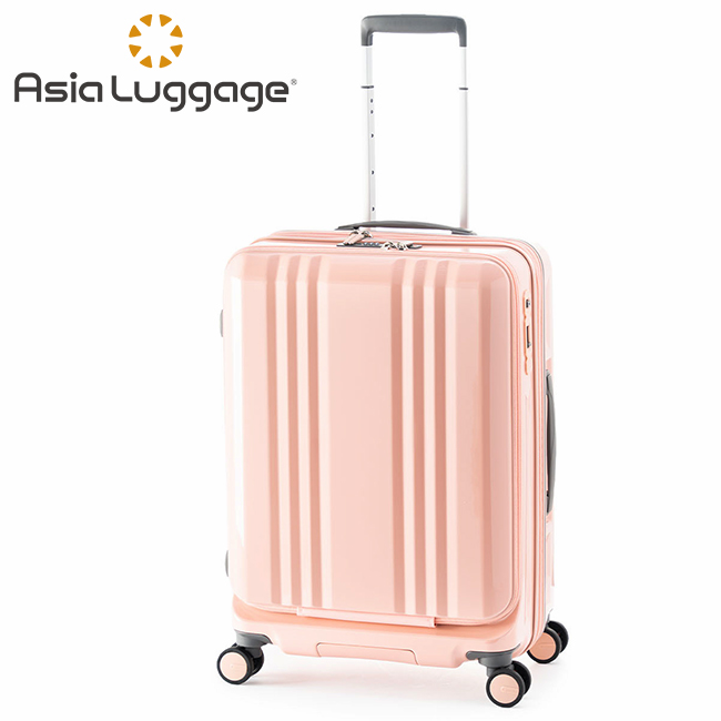 アジアラゲージ スーツケース Mサイズ 軽量 55L/65L 拡張機能付き 中型 フロントオープン ...