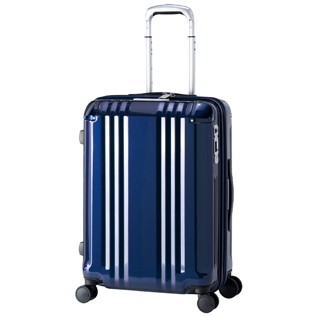 アジアラゲージ デカかるEdge スーツケース Mサイズ 52L 60L 拡張機能付き 軽量 超軽量 静音 ストッパー A.L.I ALI-088-22W キャリーケース