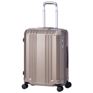 アジアラゲージ デカかるEdge スーツケース Mサイズ 52L 60L 拡張機能付き 軽量 超軽量...