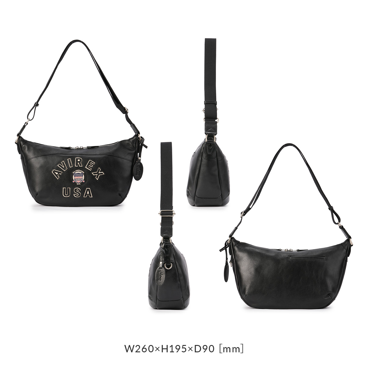 AVIREX（アヴィレックス） ショルダーバッグ メンズ ブランド レザー